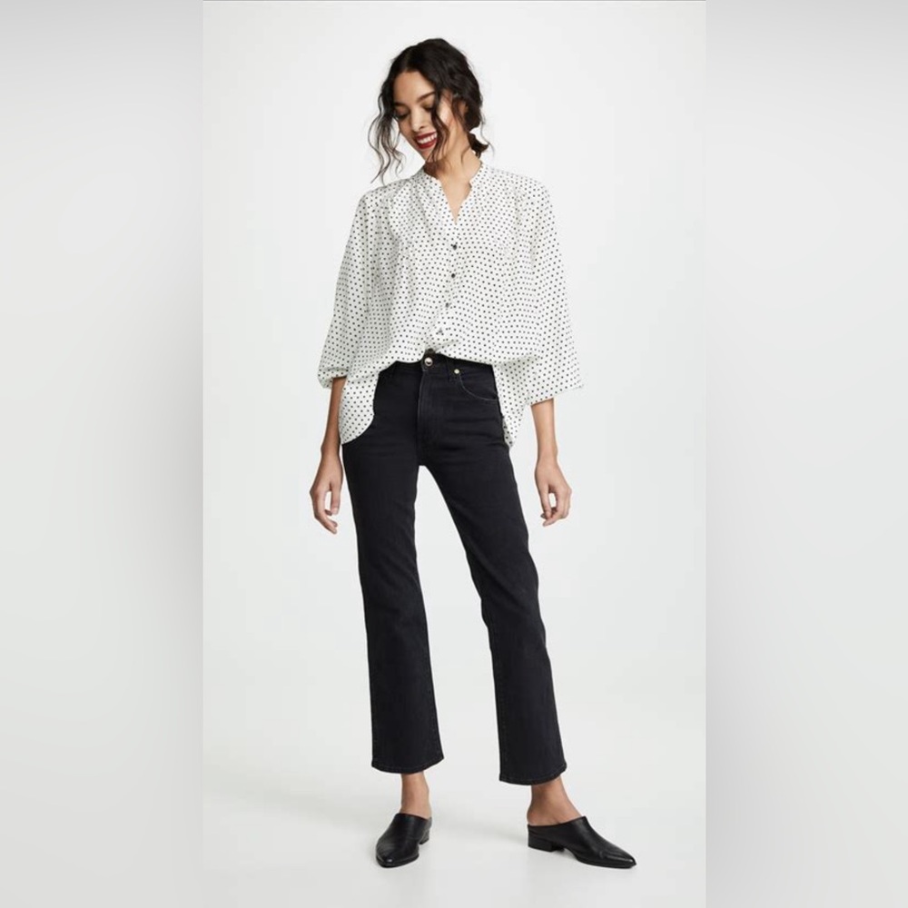 COPY - 🕊️ AYR - The Por Favor Bonita Dot Silk Blouse - XS GUC - Picture 12 of 14